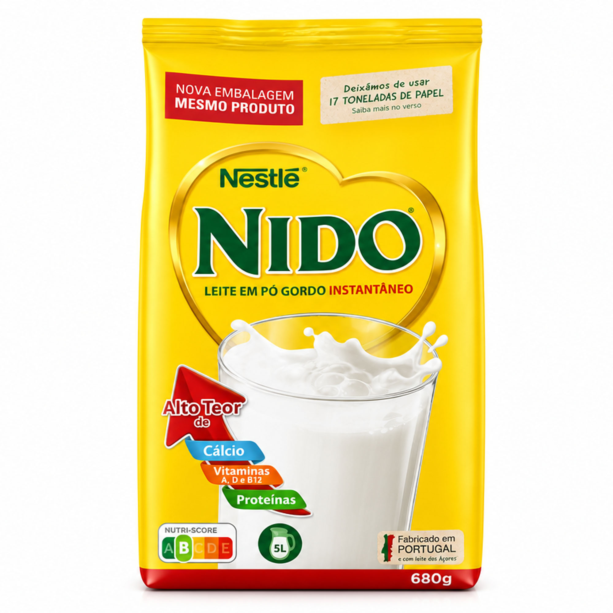 NESTLE NIDO Instant Vollmilchpulver "Leite Po Gordo Instantaneo" 680g