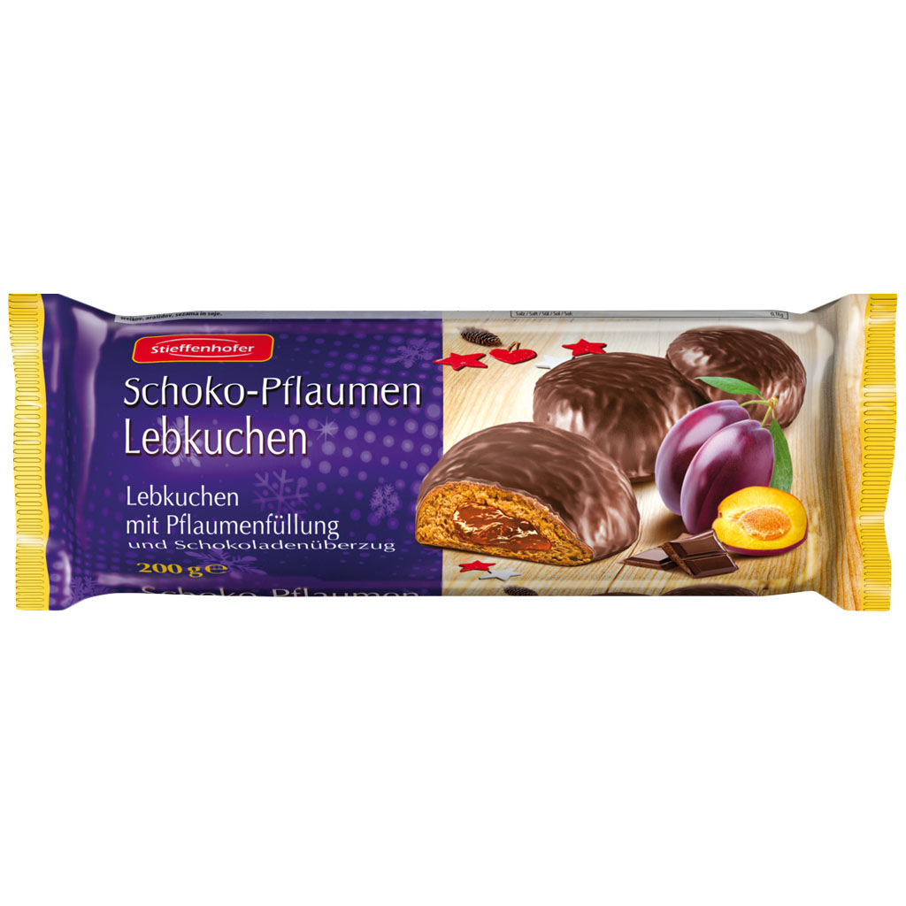 STIEFFENHOFER Schoko Pflaumen Lebkuchen 200g