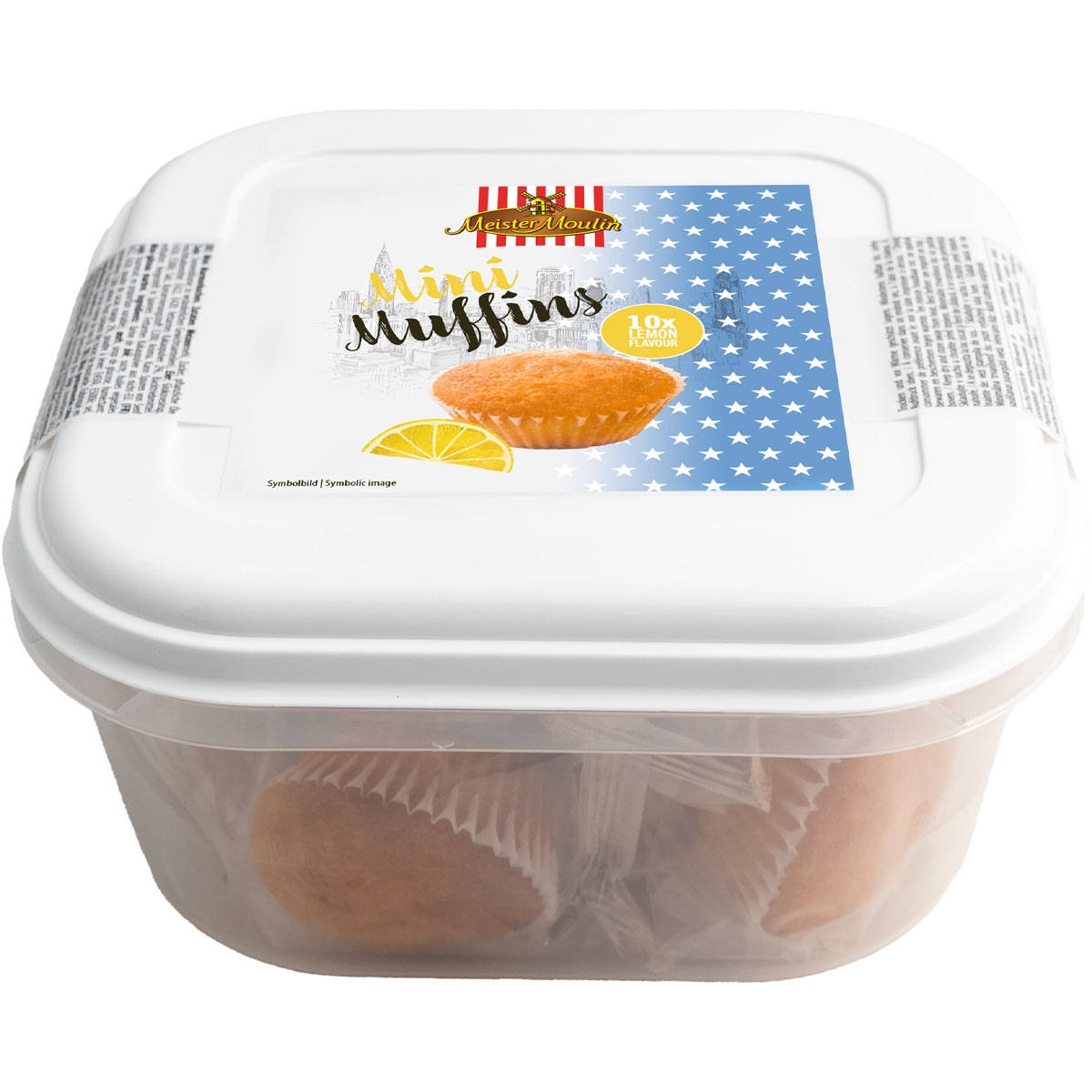 MEISTER MOULIN Mini Muffins Lemon inkl. Vorratsbox 250g