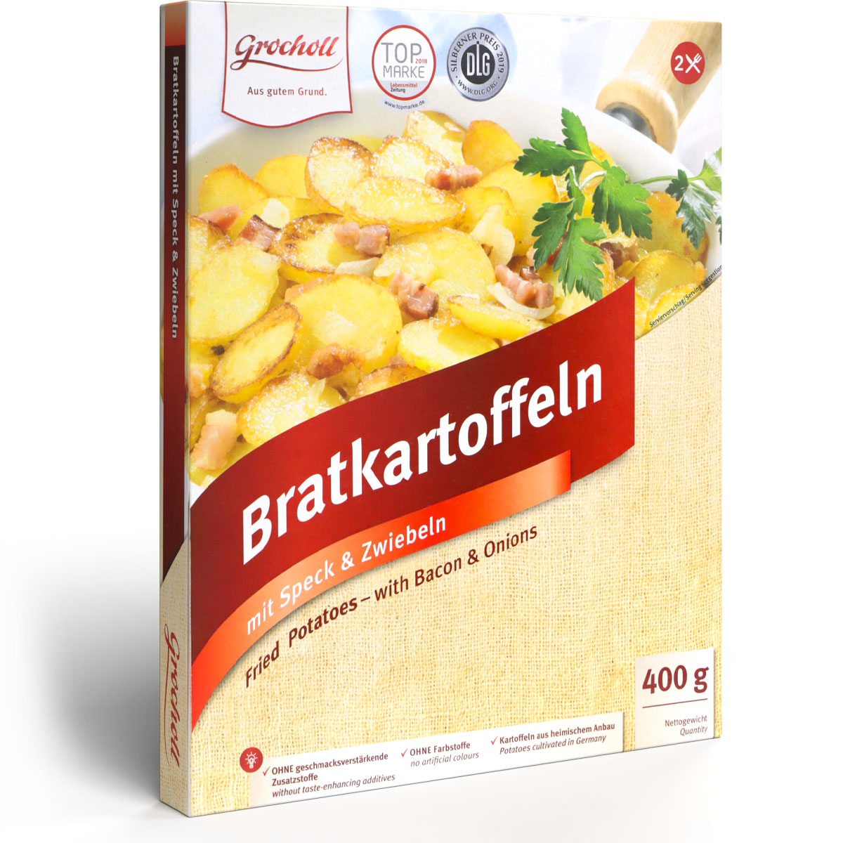 GROCHOLL Bratkartoffeln mit Speck & Zwiebeln 400g