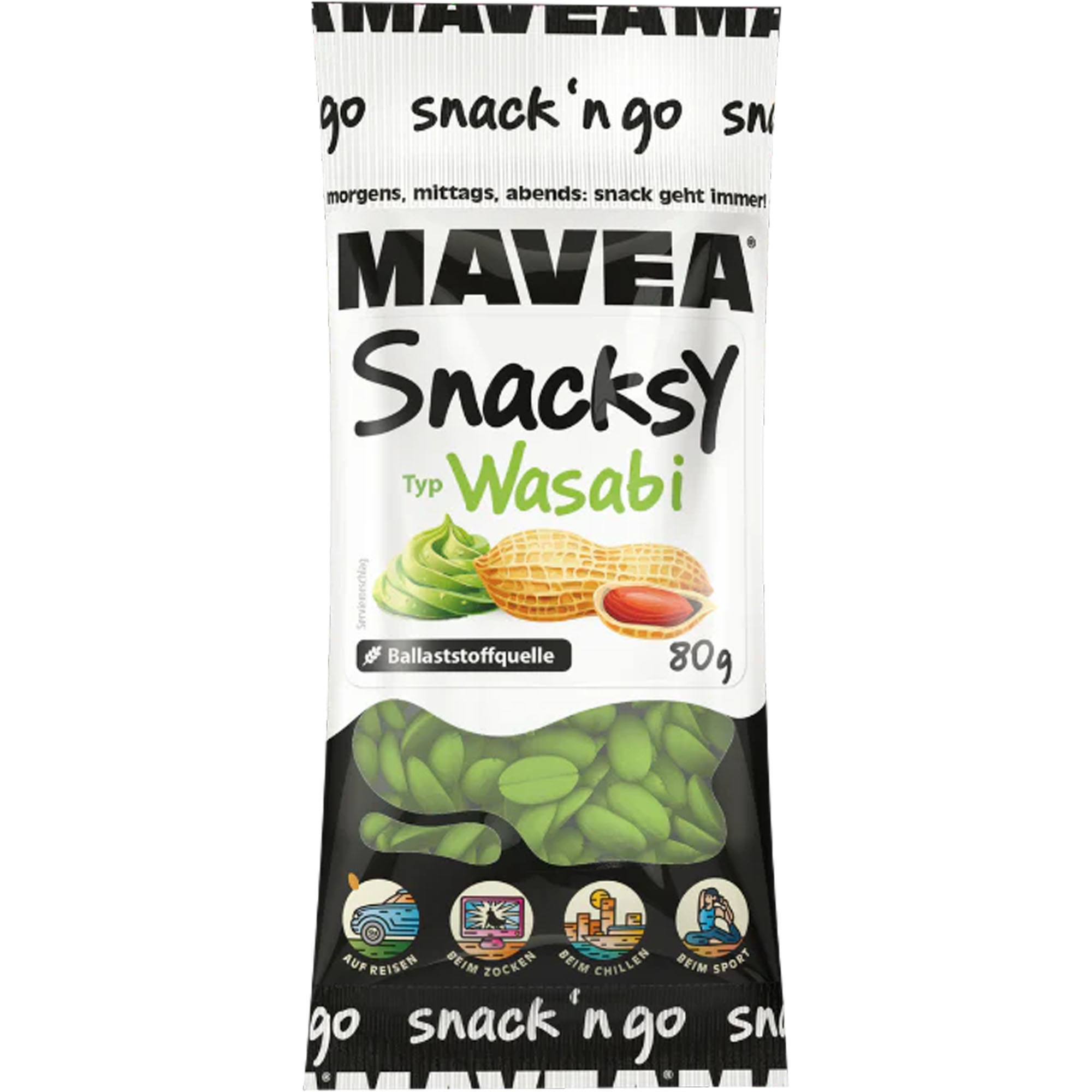 MAVEA Snacksy Typ Wasabi 80g