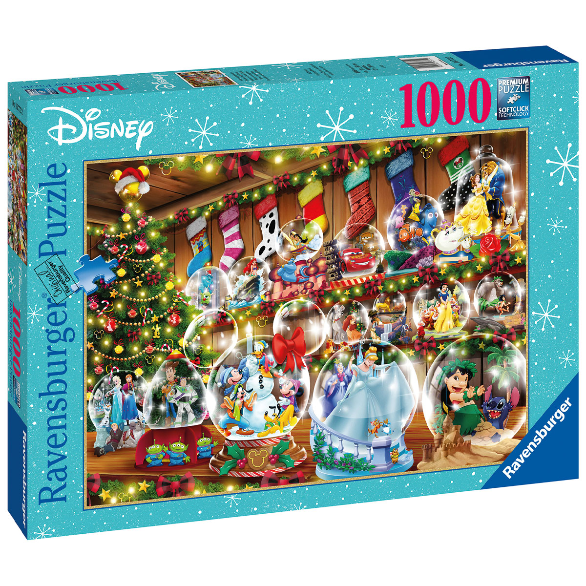 RAVENSBURGER Disney Schneekugelparadies Puzzle, 1000 Teile