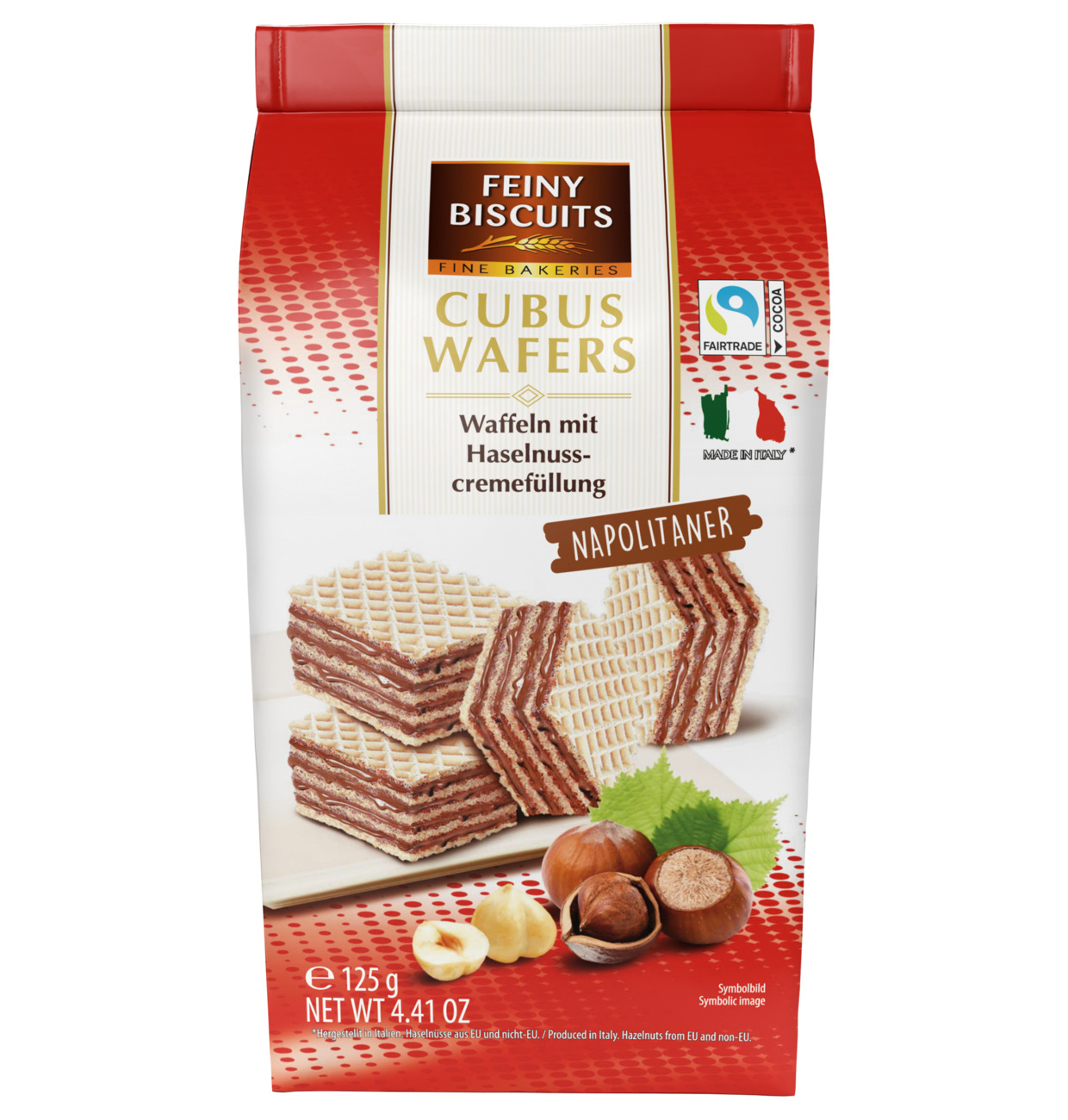 FEINY BISCUITS Cubus Wafers Napolitaner 125g