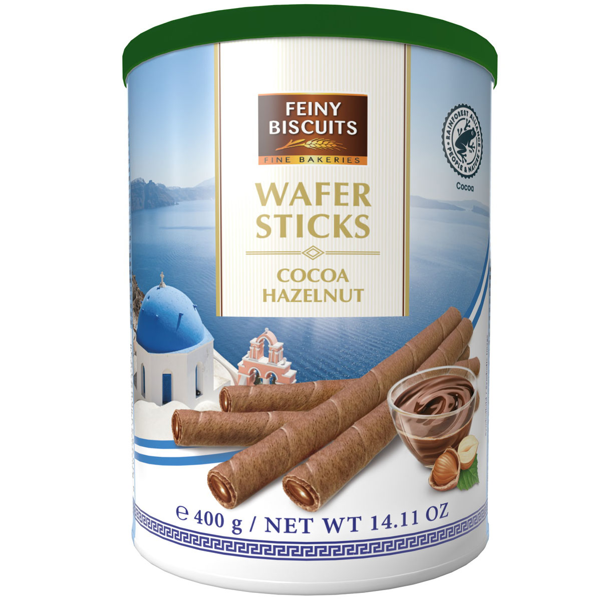 FEINY BISCUITS Wafer Sticks Cocoa Hazelnut 400g