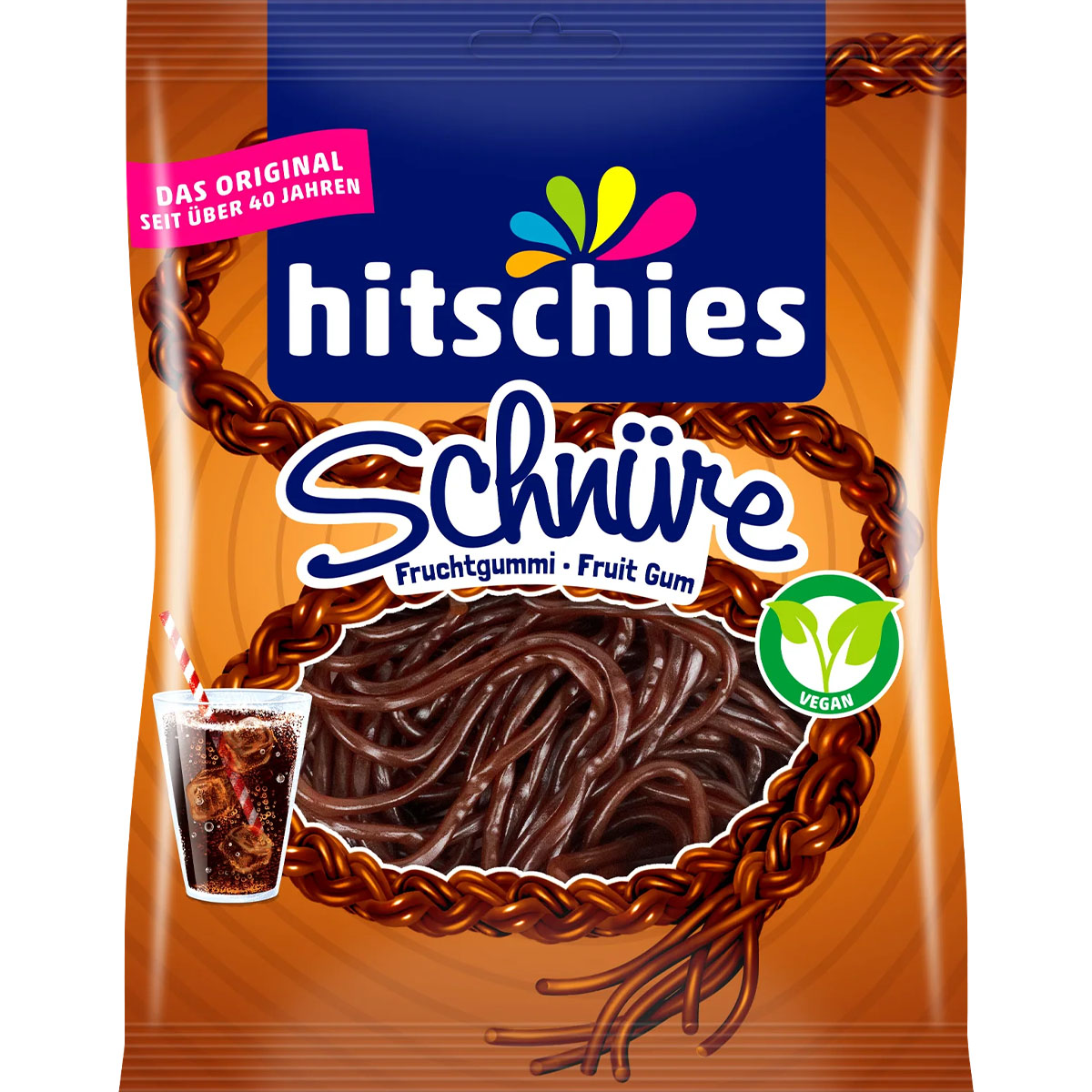 HITSCHIES Schnüre Fruchtgummi Cola 125g