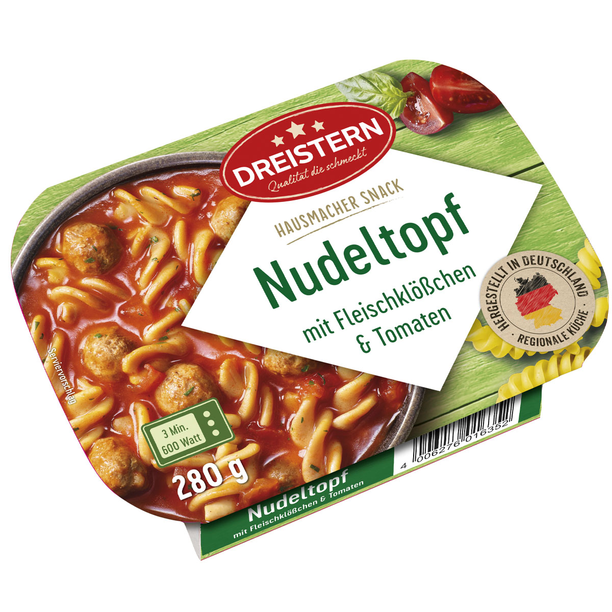 DREISTERN Nudeltopf mit Fleischklößchen & Tomaten 280g