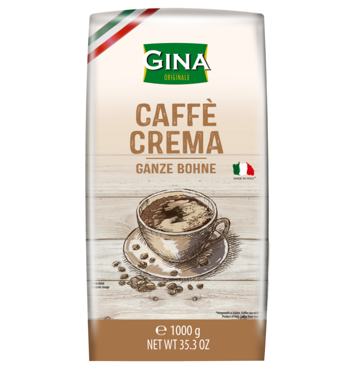 GINA Caffè Crema Ganze Bohne 1kg