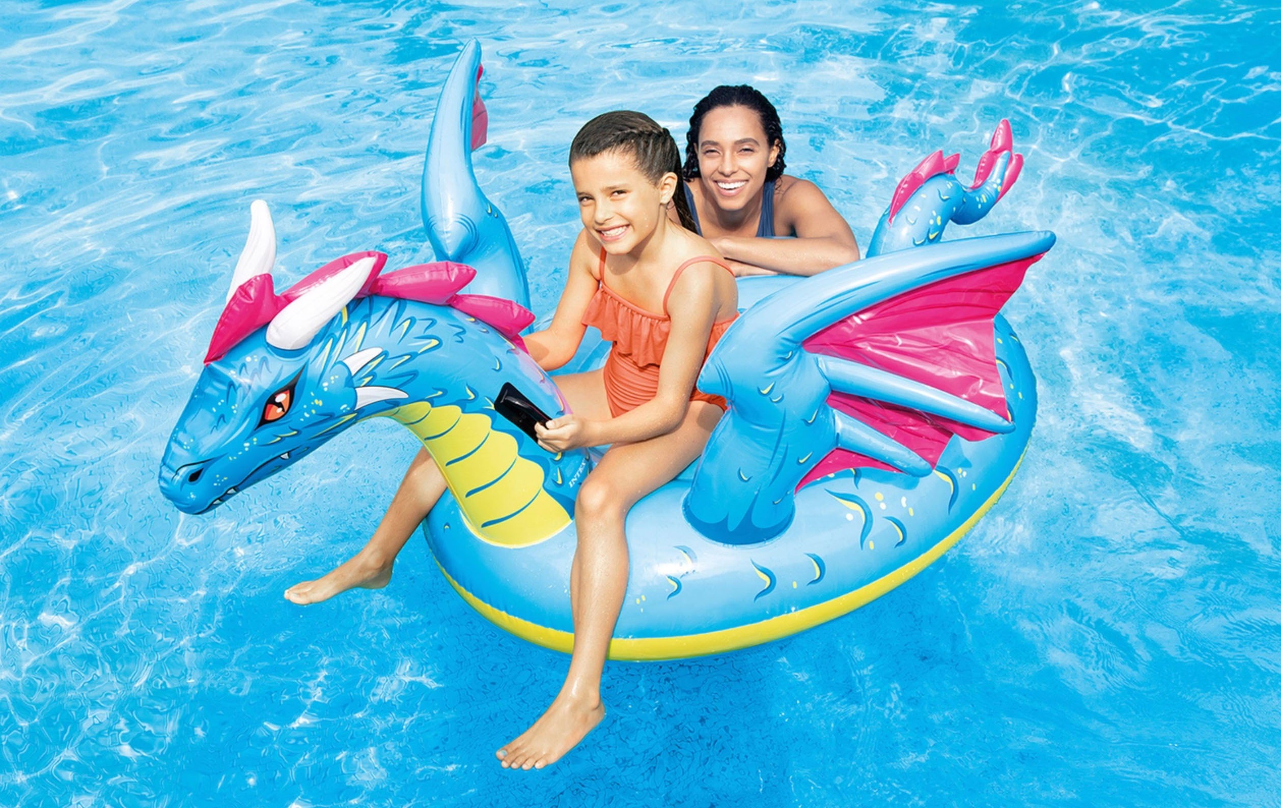 INTEX Reittier Drache Badeinsel Wasserspielzeug aufblasbar