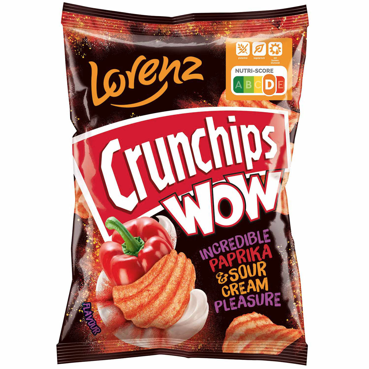 CRUNCHIPS WOW Incredible Paprika & Sour Cream Pleasure 110g