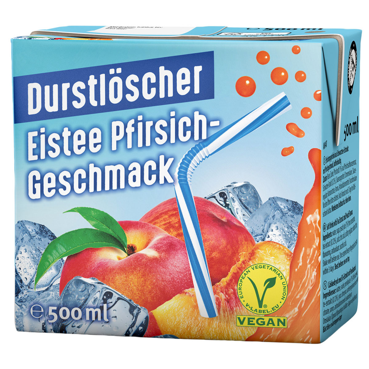 DURSTLÖSCHER Eistee Pfirsich Geschmack 500ml