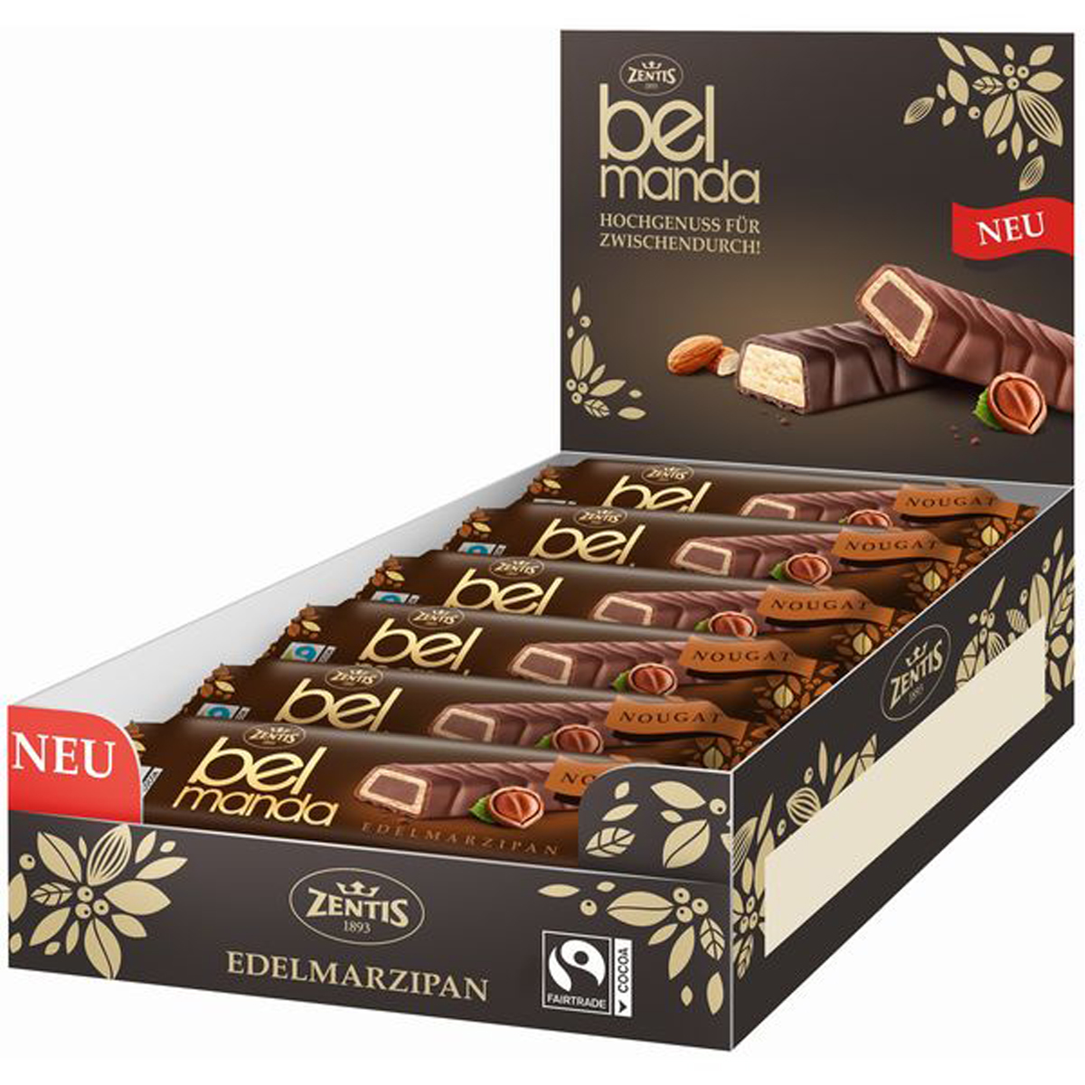 ZENTIS BELMANDA Edelmarzipan Nougat 40g