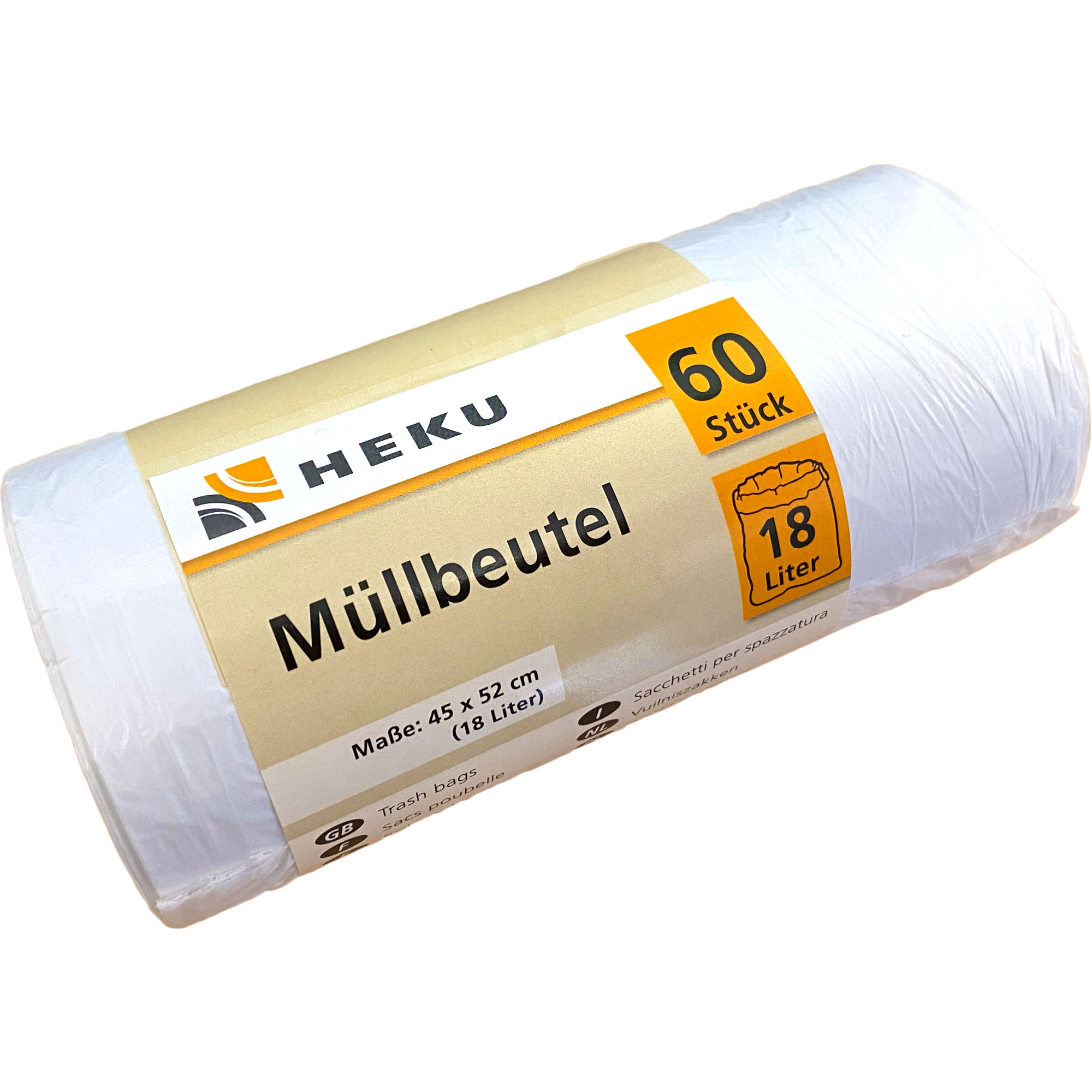HEKU Müllbeutel 18l, 60 Stück, 45x52cm