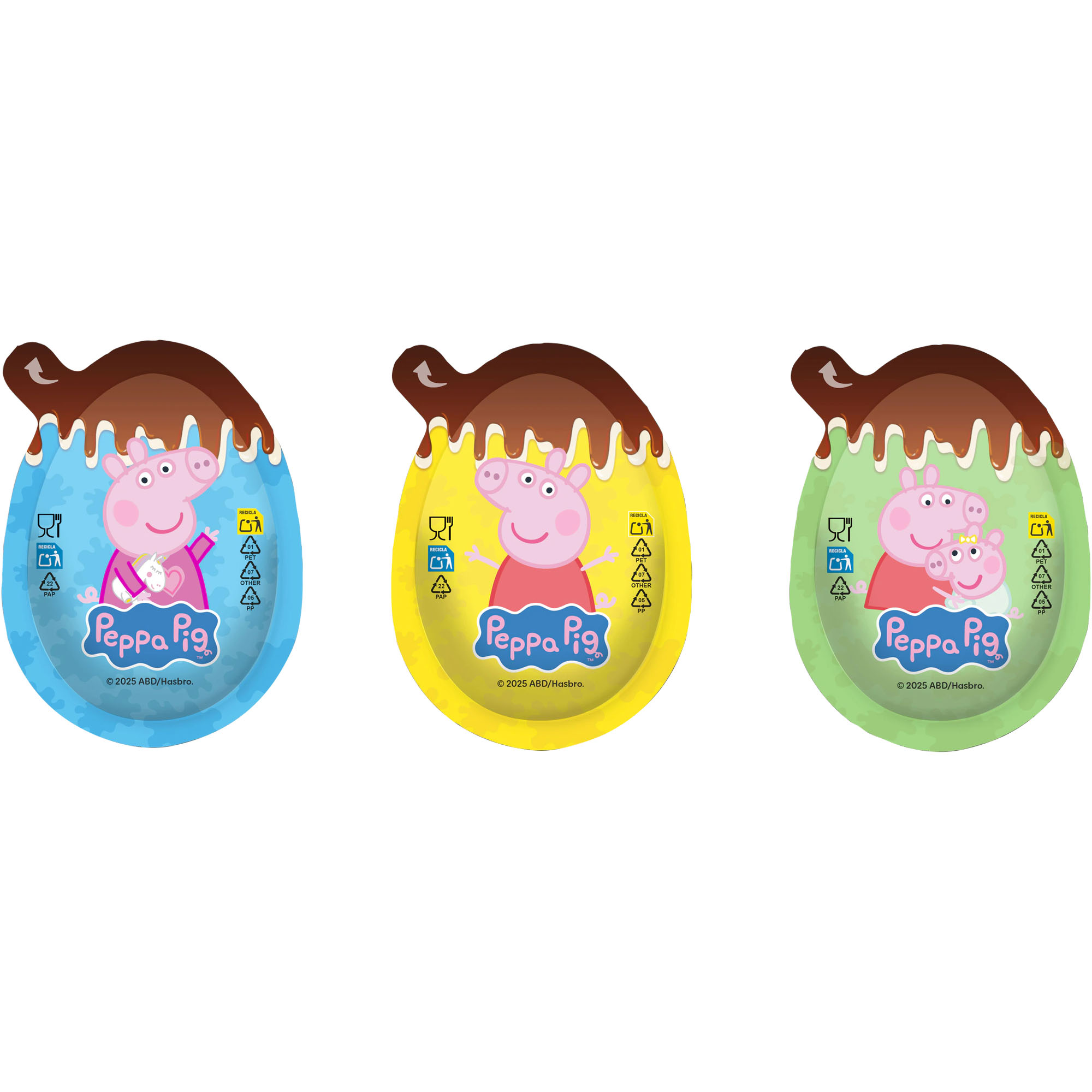 DOLCI Creamy Snack Löffel Ei mit Überraschung Peppa Pig 17,5g