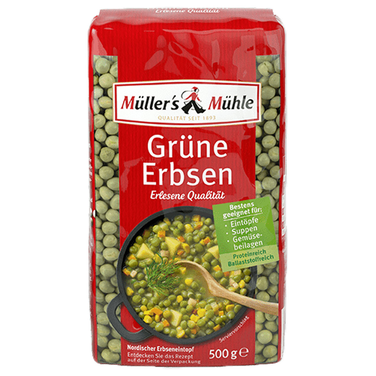 MÜLLER´S MÜHLE Grüne Erbsen 500g