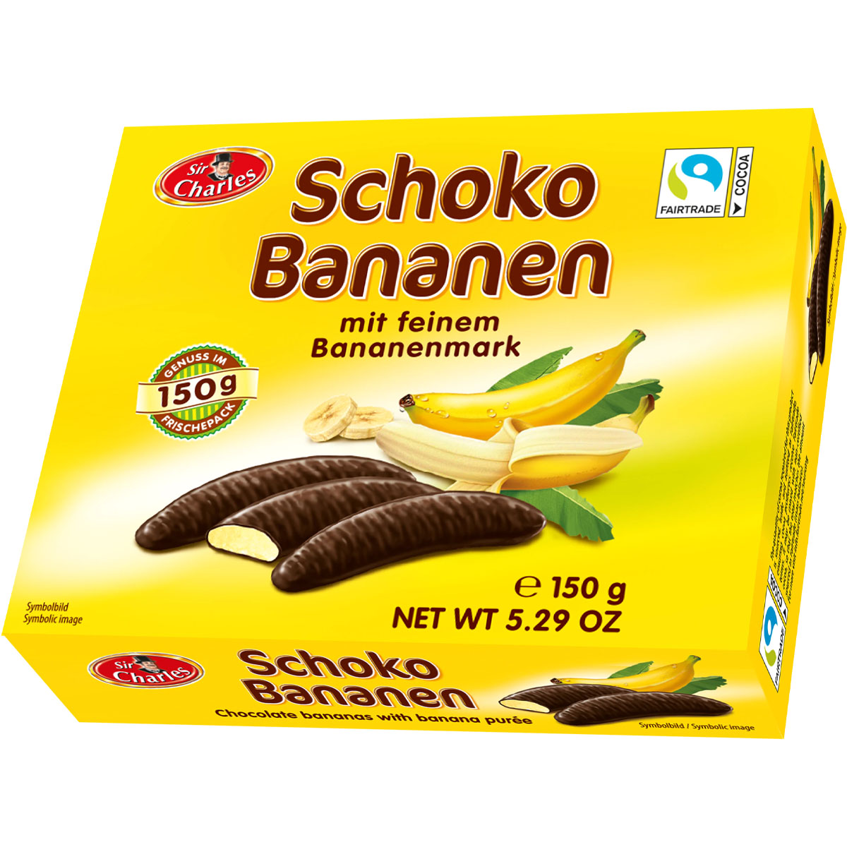 SIR CHARLES Schoko Bananen 150g