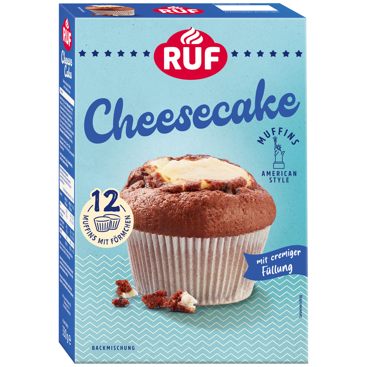 RUF Cheesecake Muffins American Style Backmischung 380g