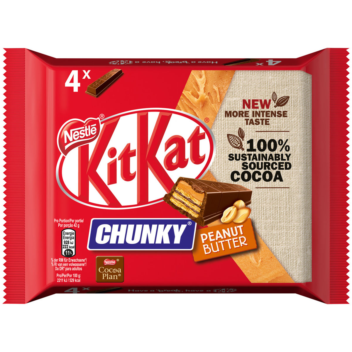 KITKAT Chunky Peanut Butter 4x42g