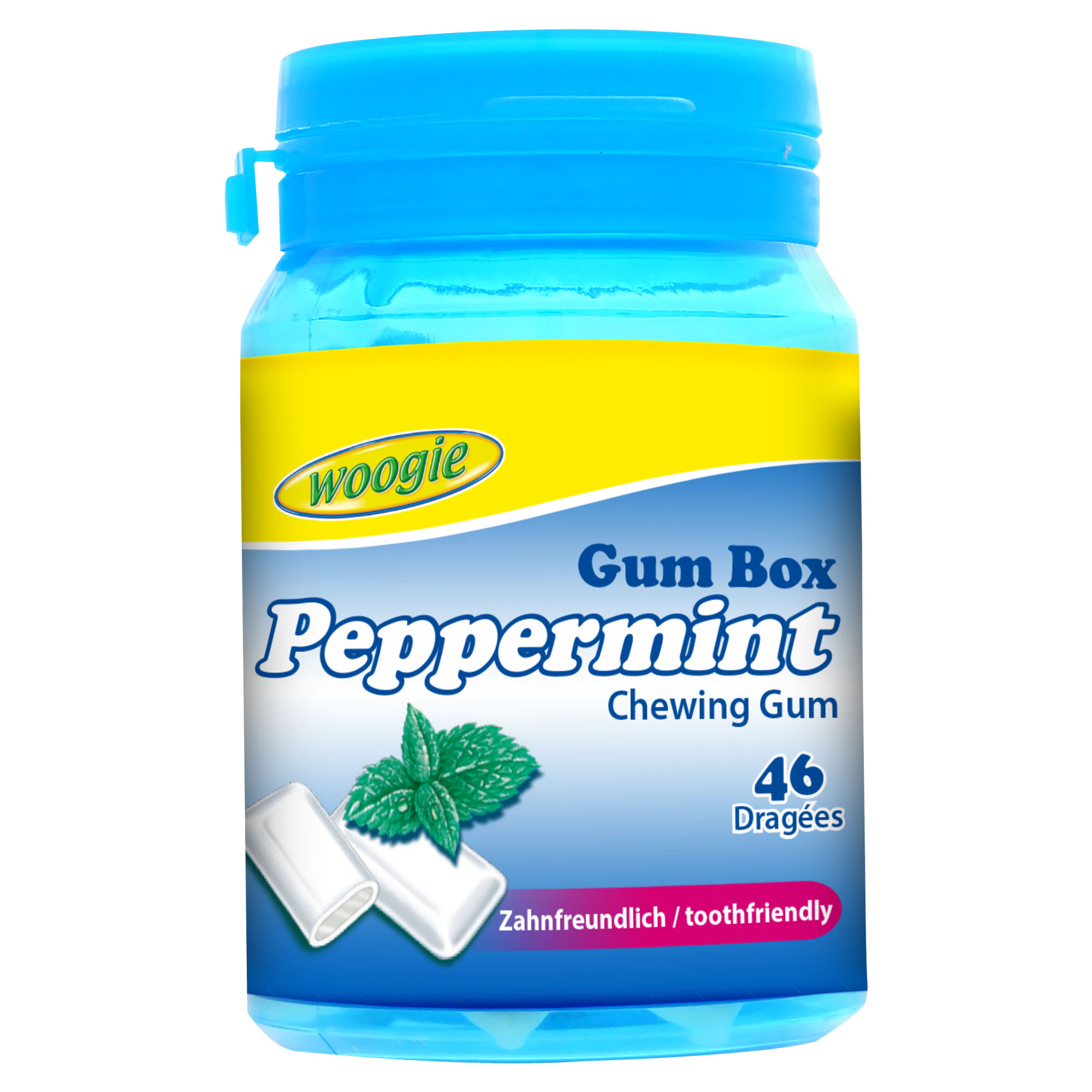 WOOGIE Peppermint Kaugummi 64,4g