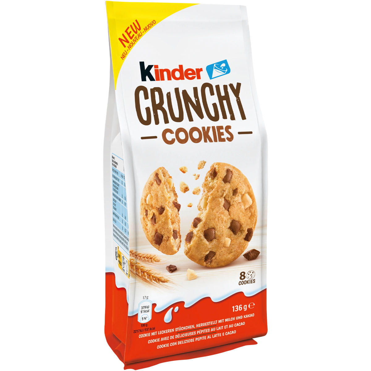 KINDER Crunchy Cookies 136g