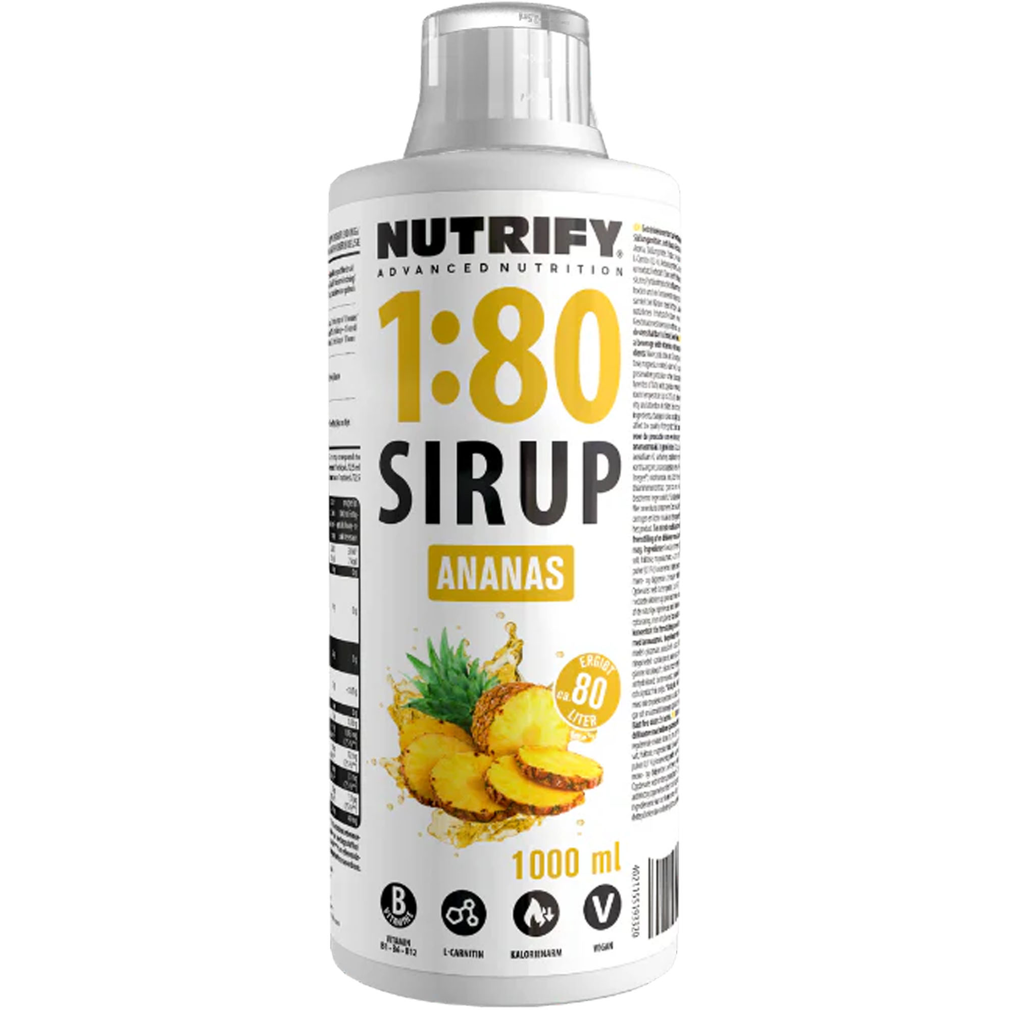 NUTRIFY 1:80 Sirup Ananas 1l