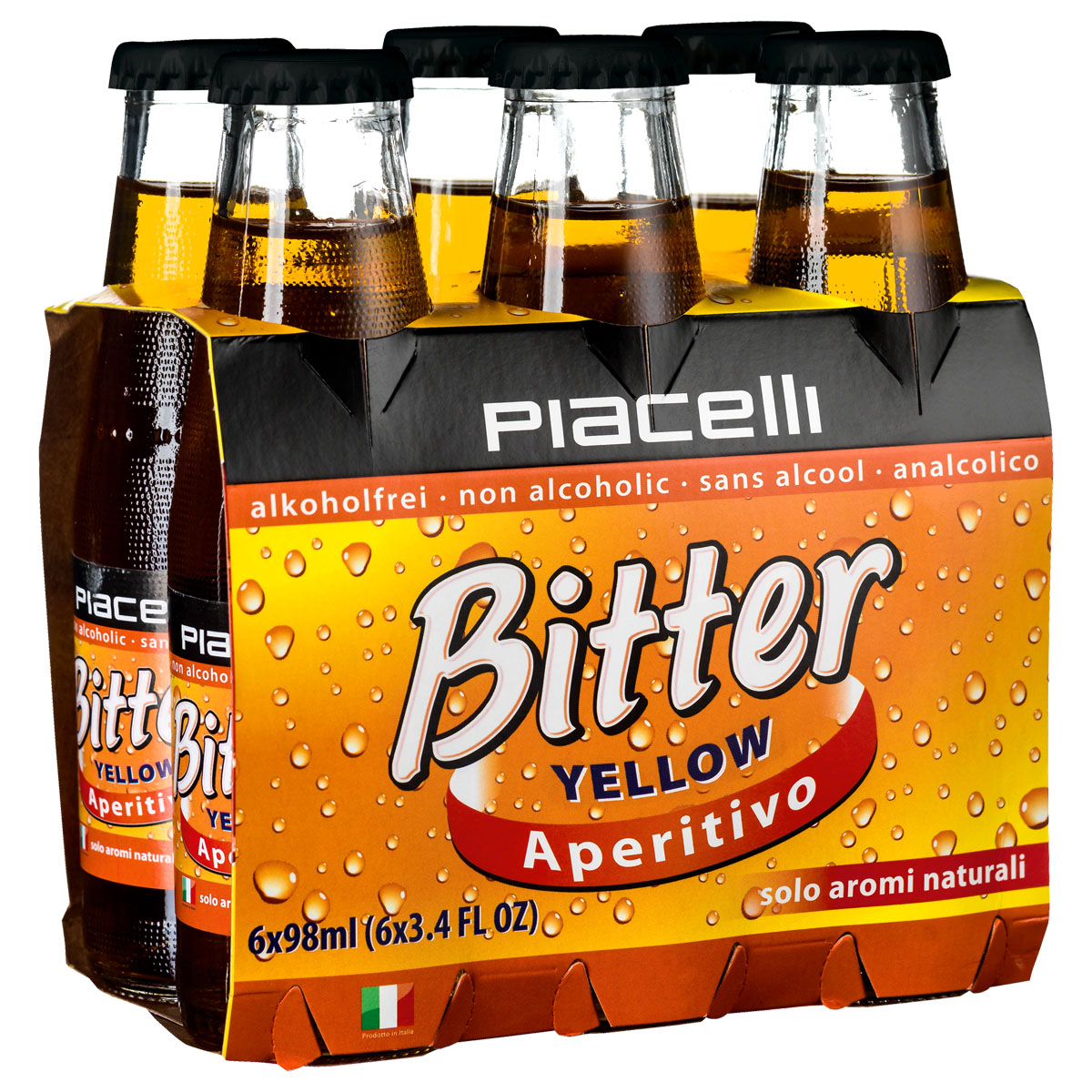 PIACELLI Bitter Yellow Aperitivo alkoholfrei 6x98ml