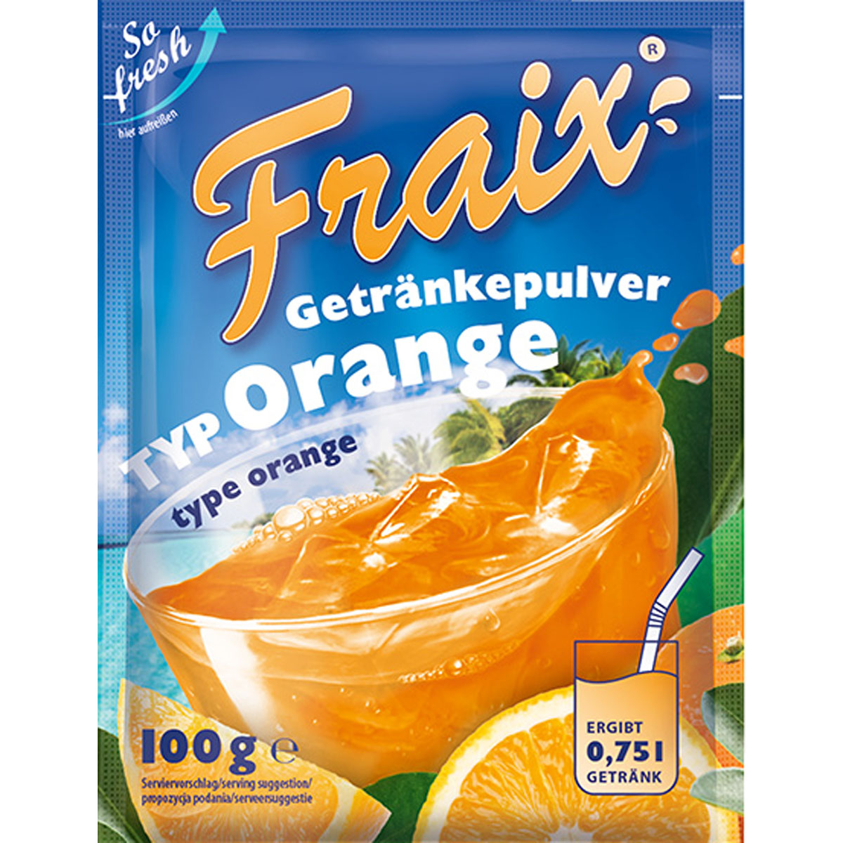 FRAIX - Getränkepulver Typ Orange 100g