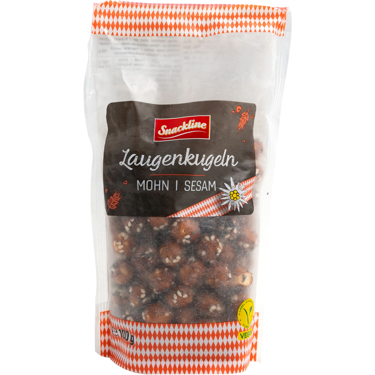 SNACKLINE Laugenkugeln Mohn & Sesam 100g