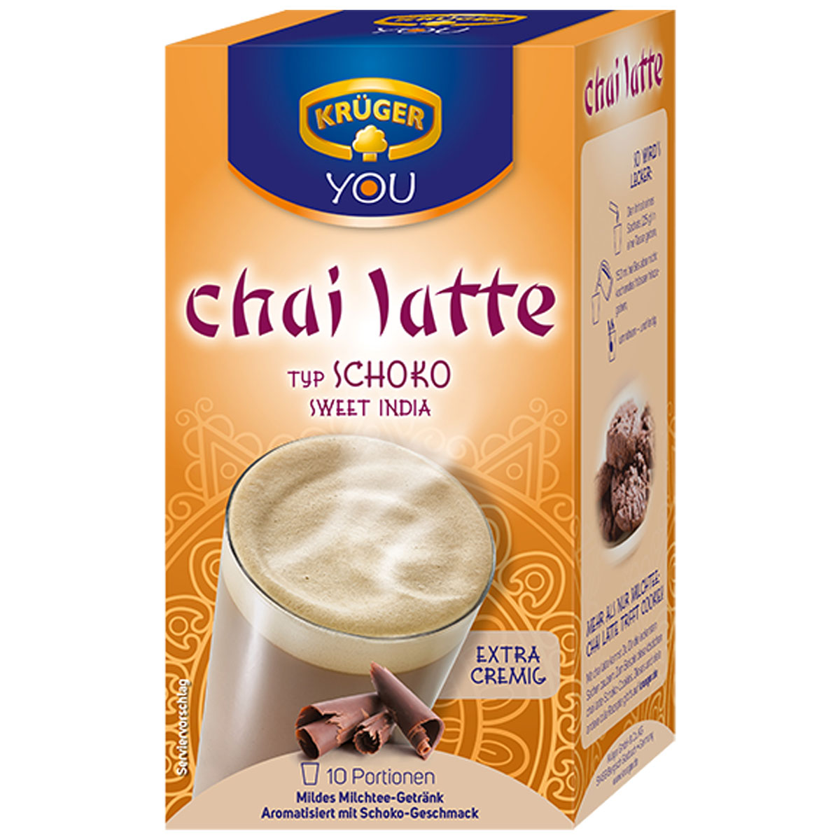 KRÜGER YOU Chai Latte Typ Schoko Sweet India 10x25g