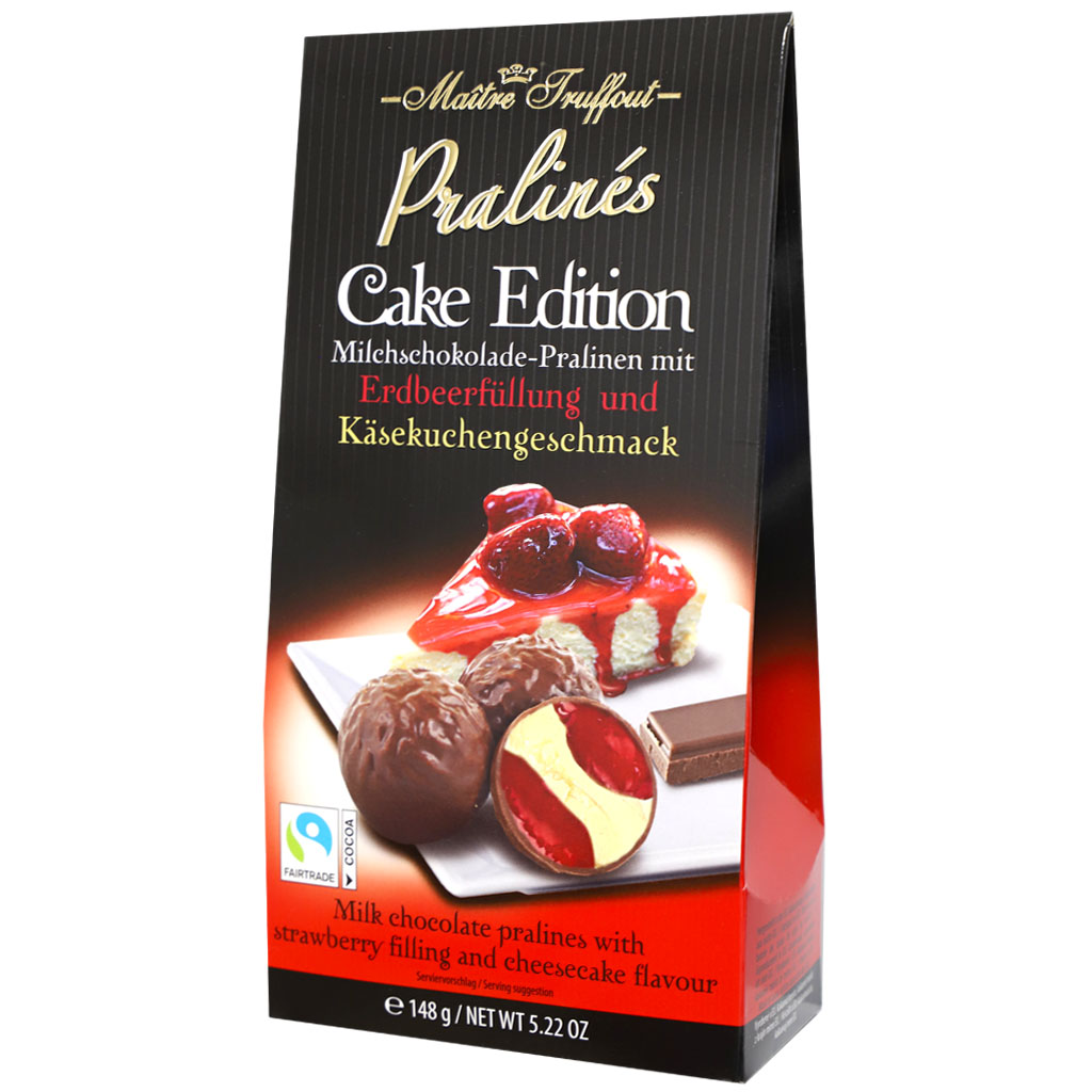 MÂITRE TRUFFOUT Pralinés Cake Edition Erdbeer Käsekuchen 148g