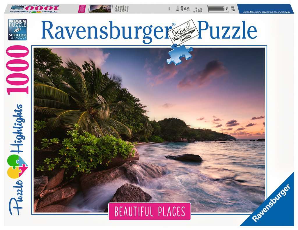 RAVENSBURGER Puzzle Insel Praslin auf den Seychellen, 1000 Teile