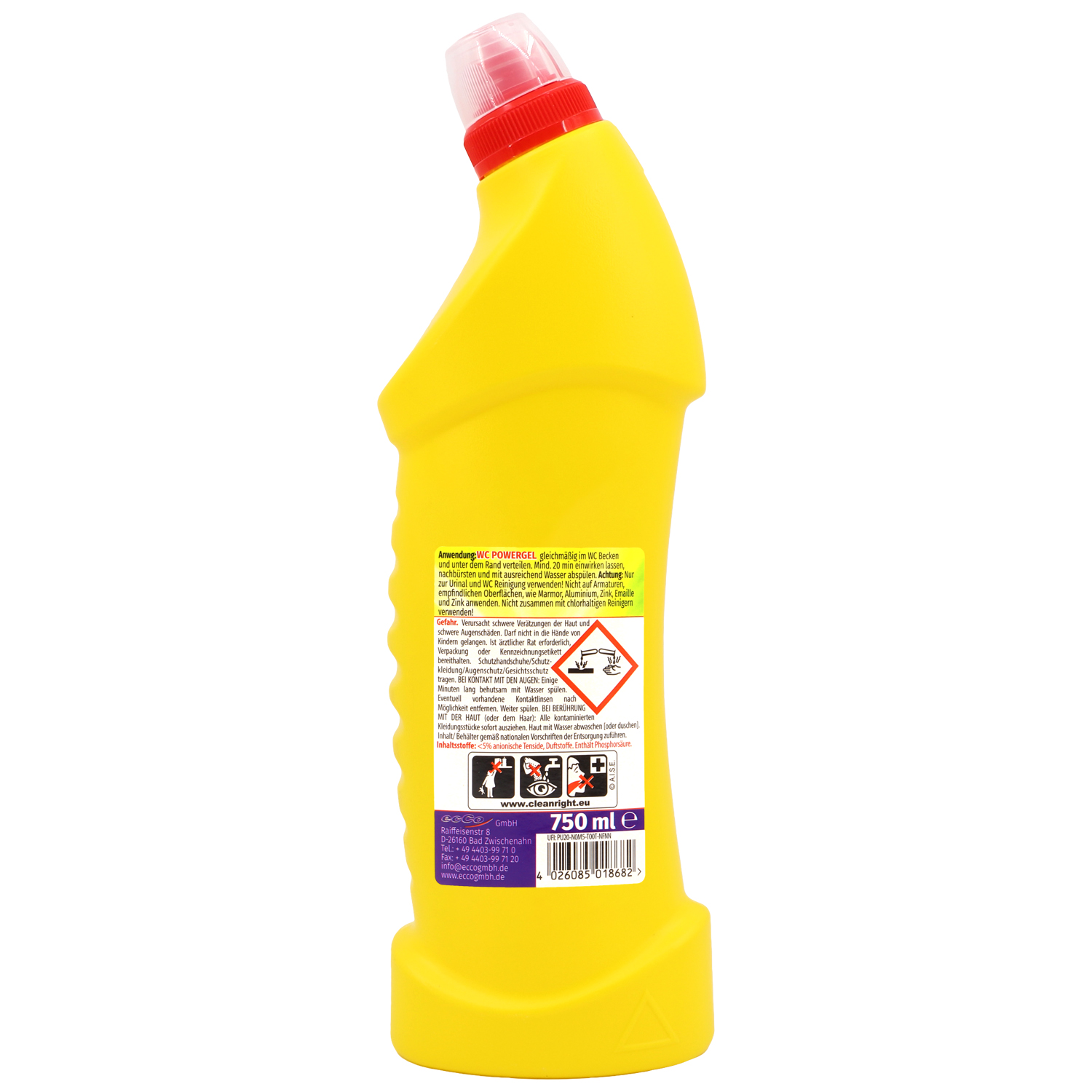 ECO FIX Wc Power Gel 3in1 Lemon 750ml