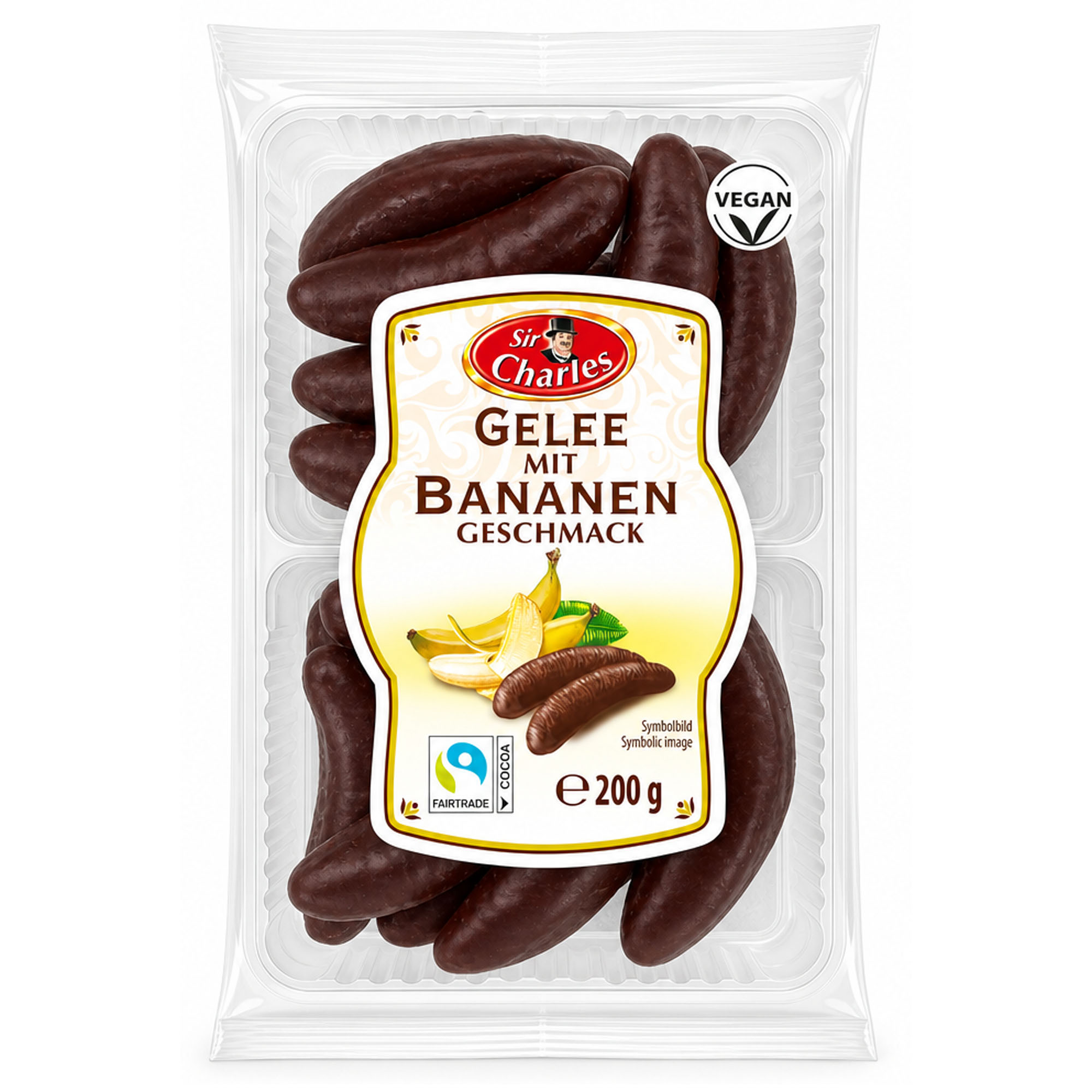 SIR CHARLES Gelee mit Bananengeschmack 200g