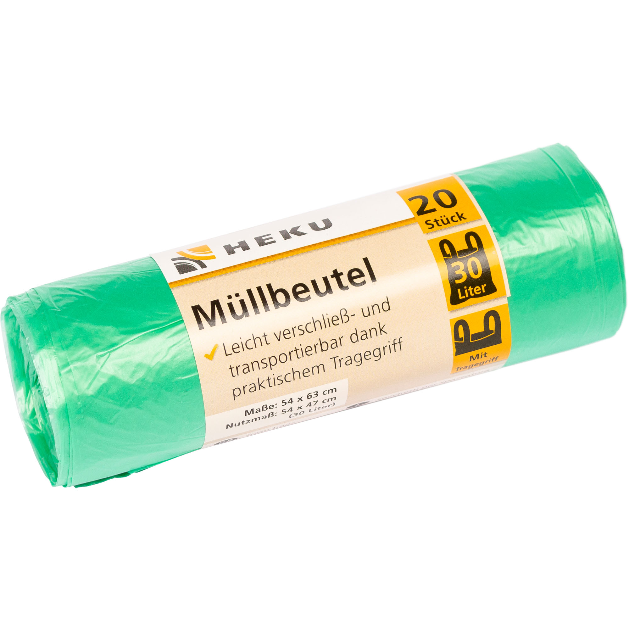 HEKU Müllbeutel 30l mit Tragegriff, 20 Stück