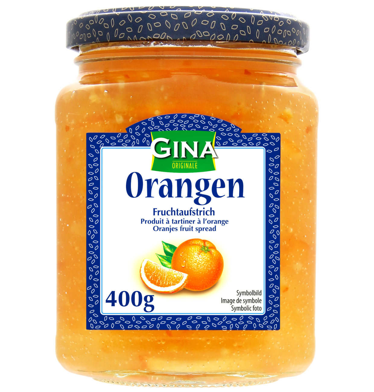 GINA Orangen Fruchtaufstrich 400g