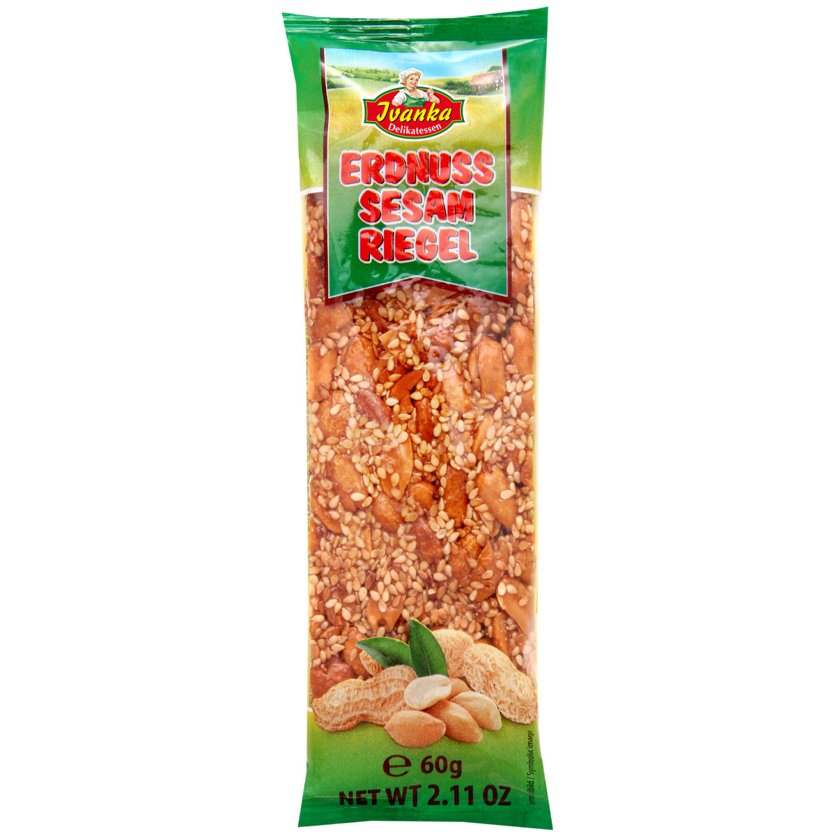 IVANKA Erdnuss Sesam Riegel 60g
