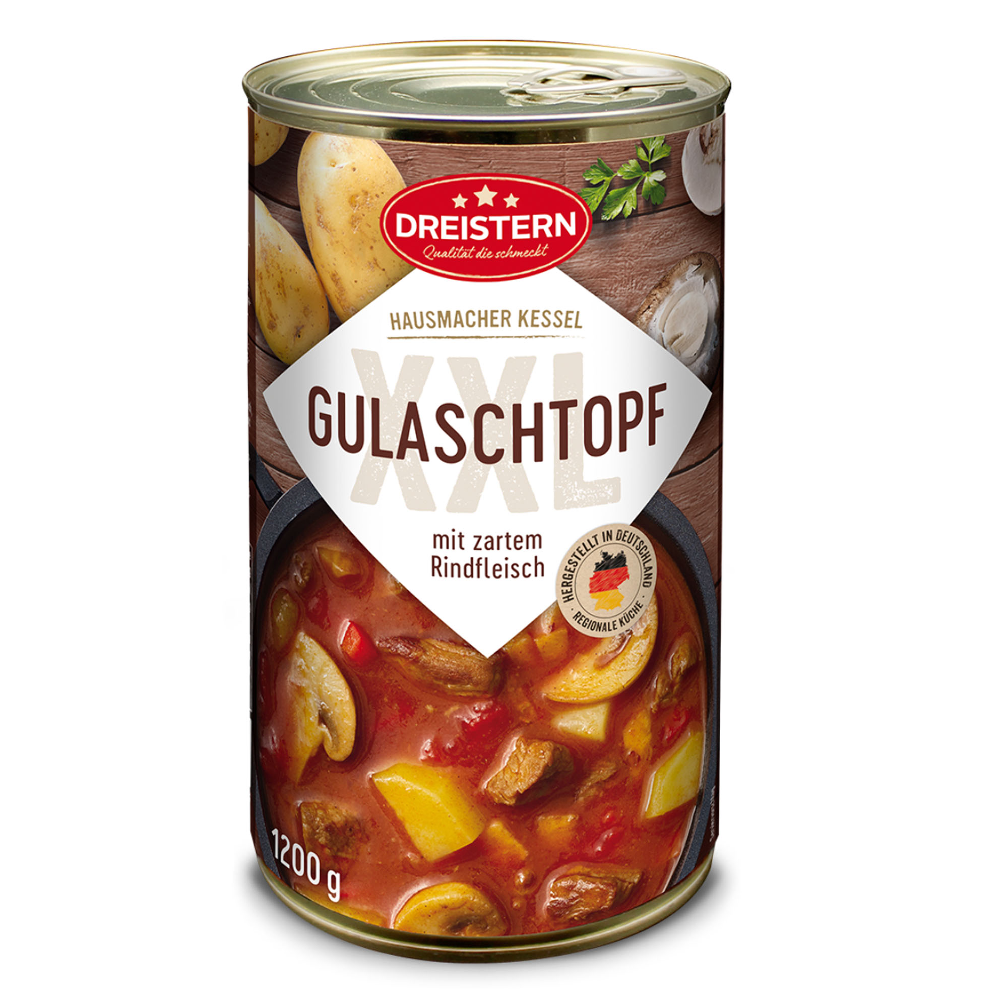 DREISTERN Gulaschtopf mit zartem Rindfleisch 1200g