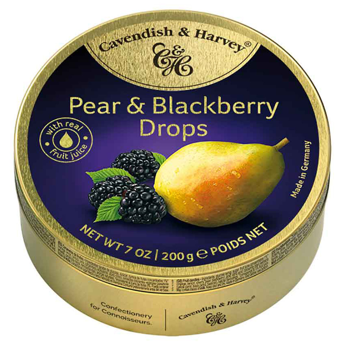 CAVENDISH & HARVEY Pear & Blackberry Drops 200g