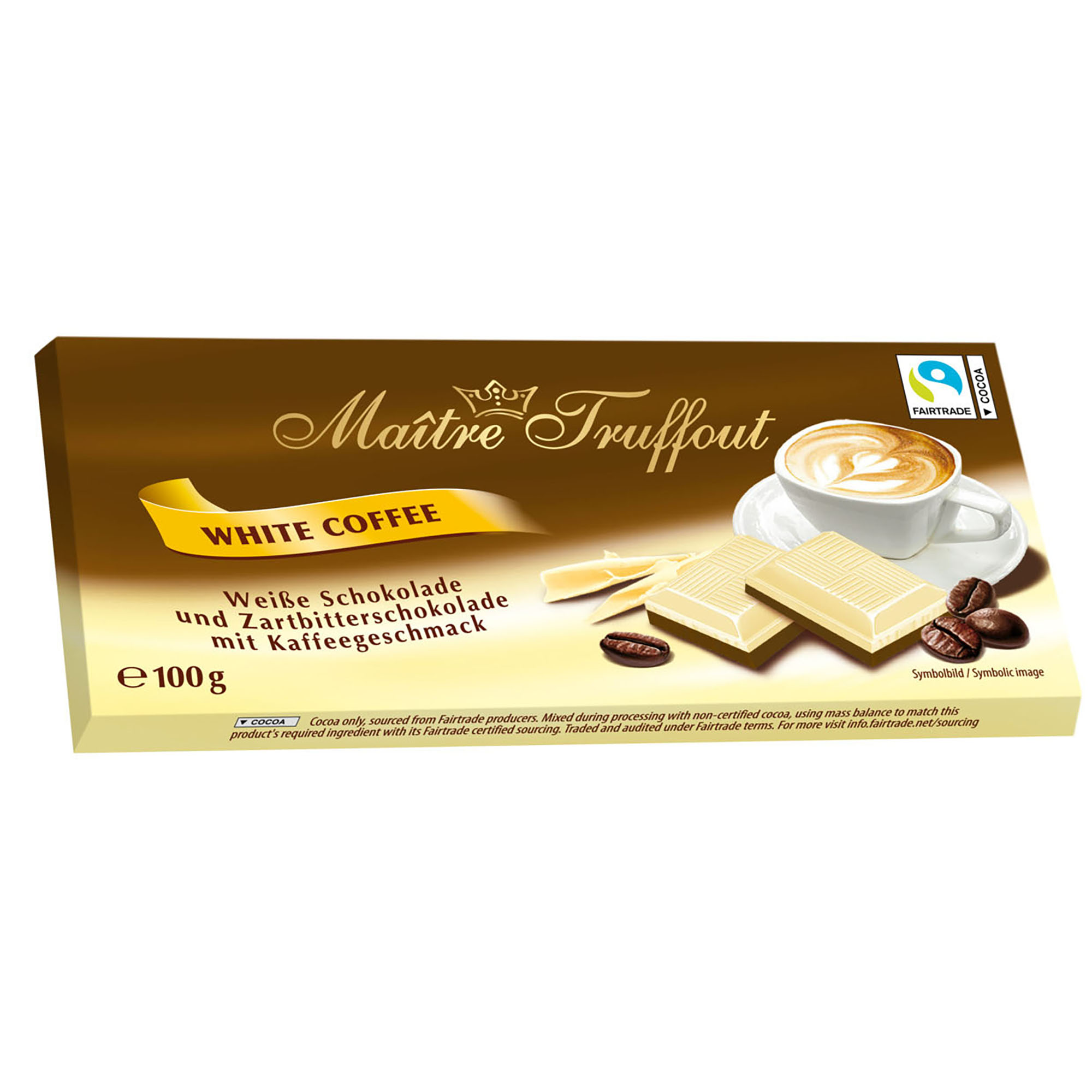 MAITRE TRUFFOUT White Coffee Schokolade 100g