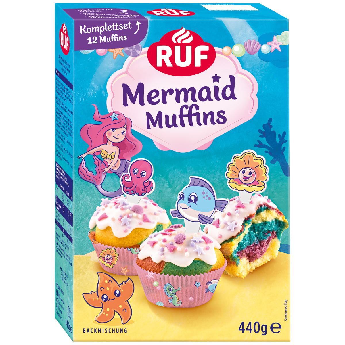 RUF Mermaid Muffins Backmischung 440g