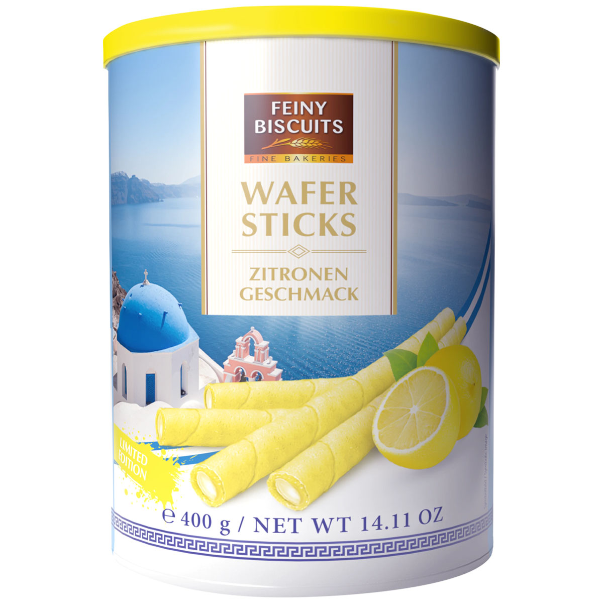 FEINY BISCUITS Wafer Sticks Zitronen Geschmack 400g