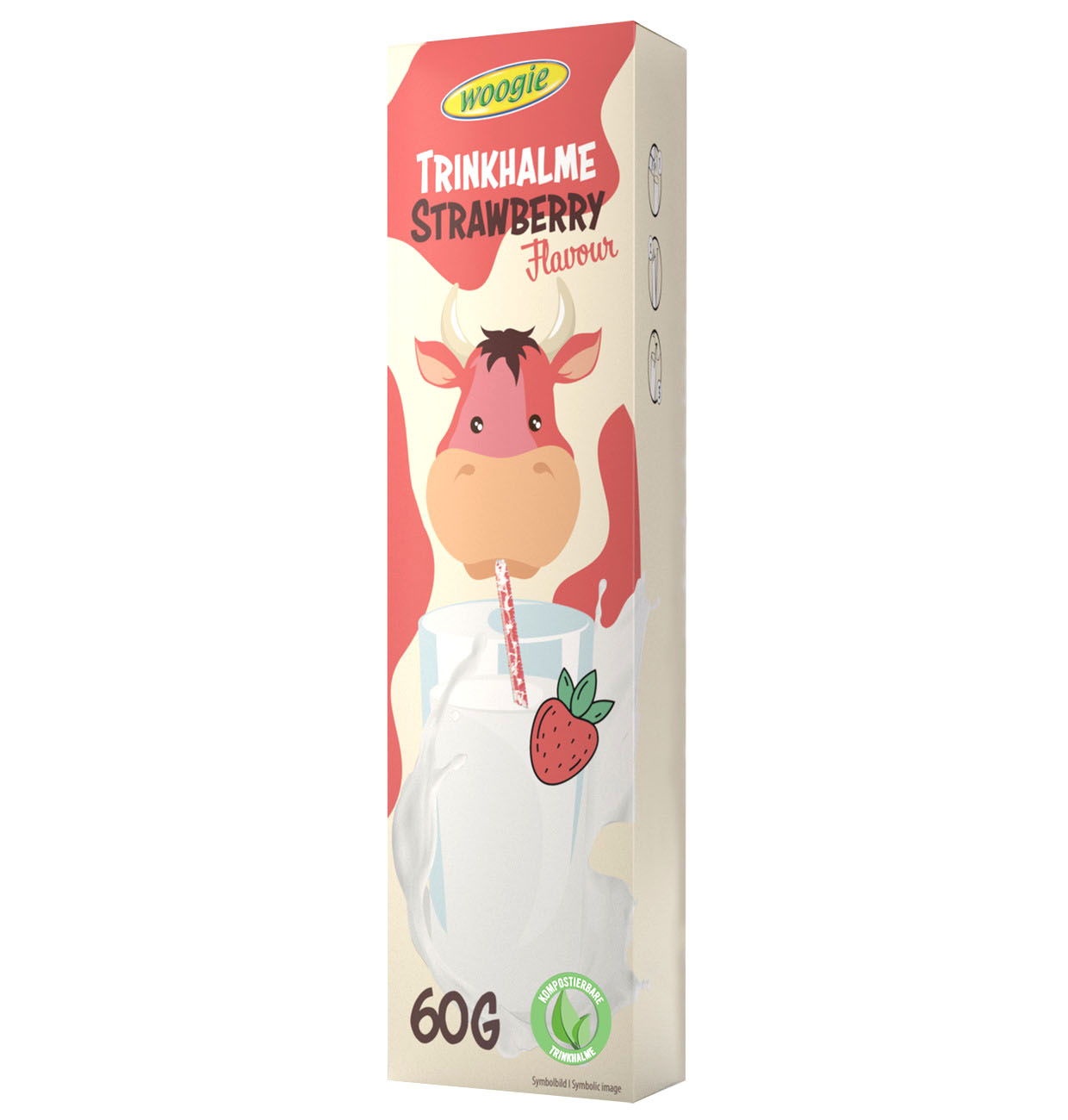 WOOGIE - Trinkhalme Strawberry Flavour 60g