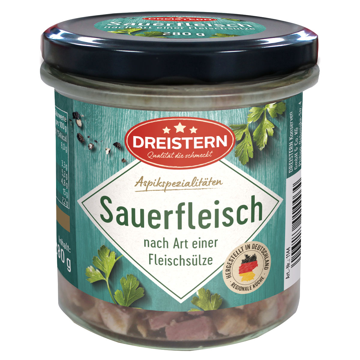 DREISTERN Sauerfleisch nach Art einer Fleischsülze 280g