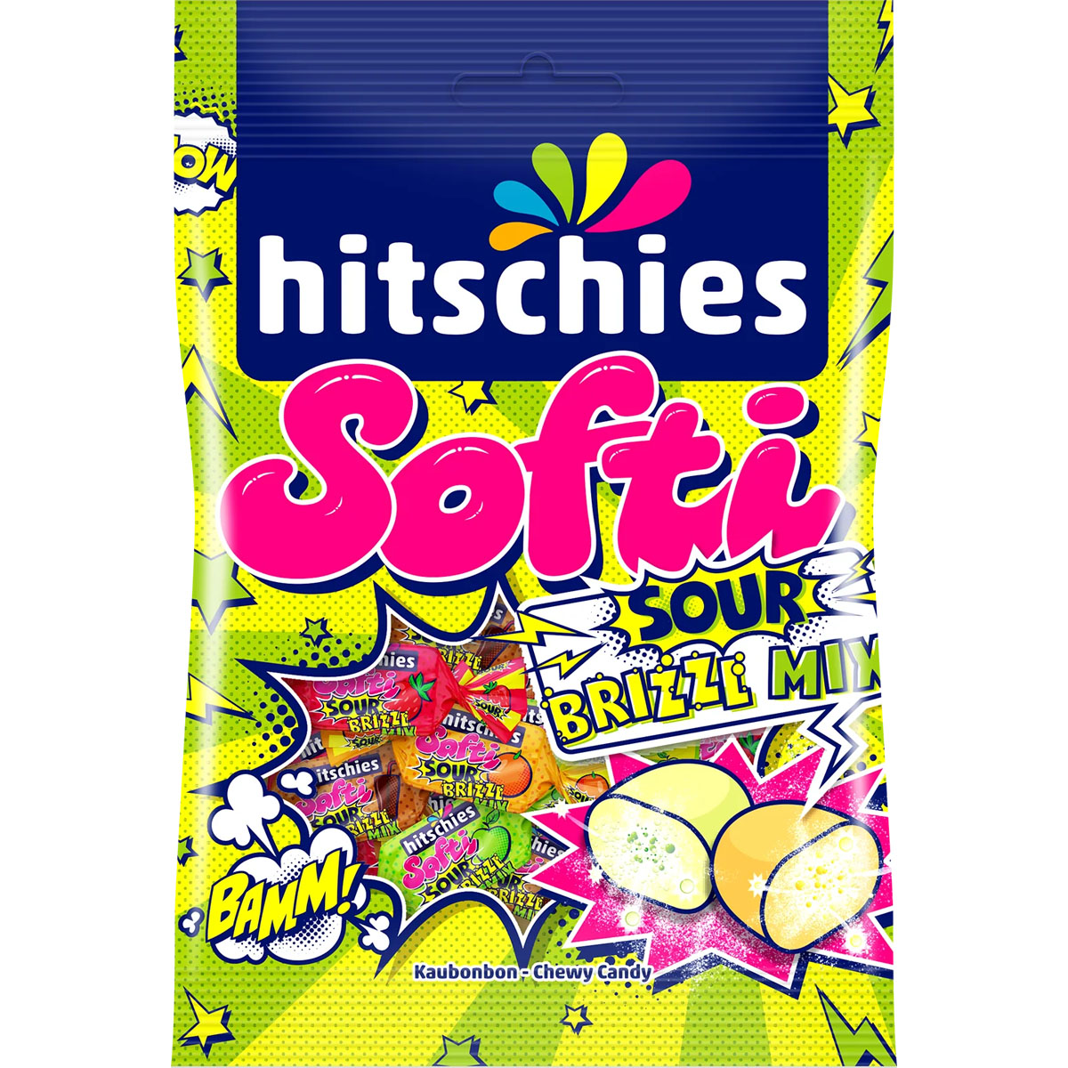 HITSCHIES Softi Sour Brizzl Mix Kaubonbon 90g