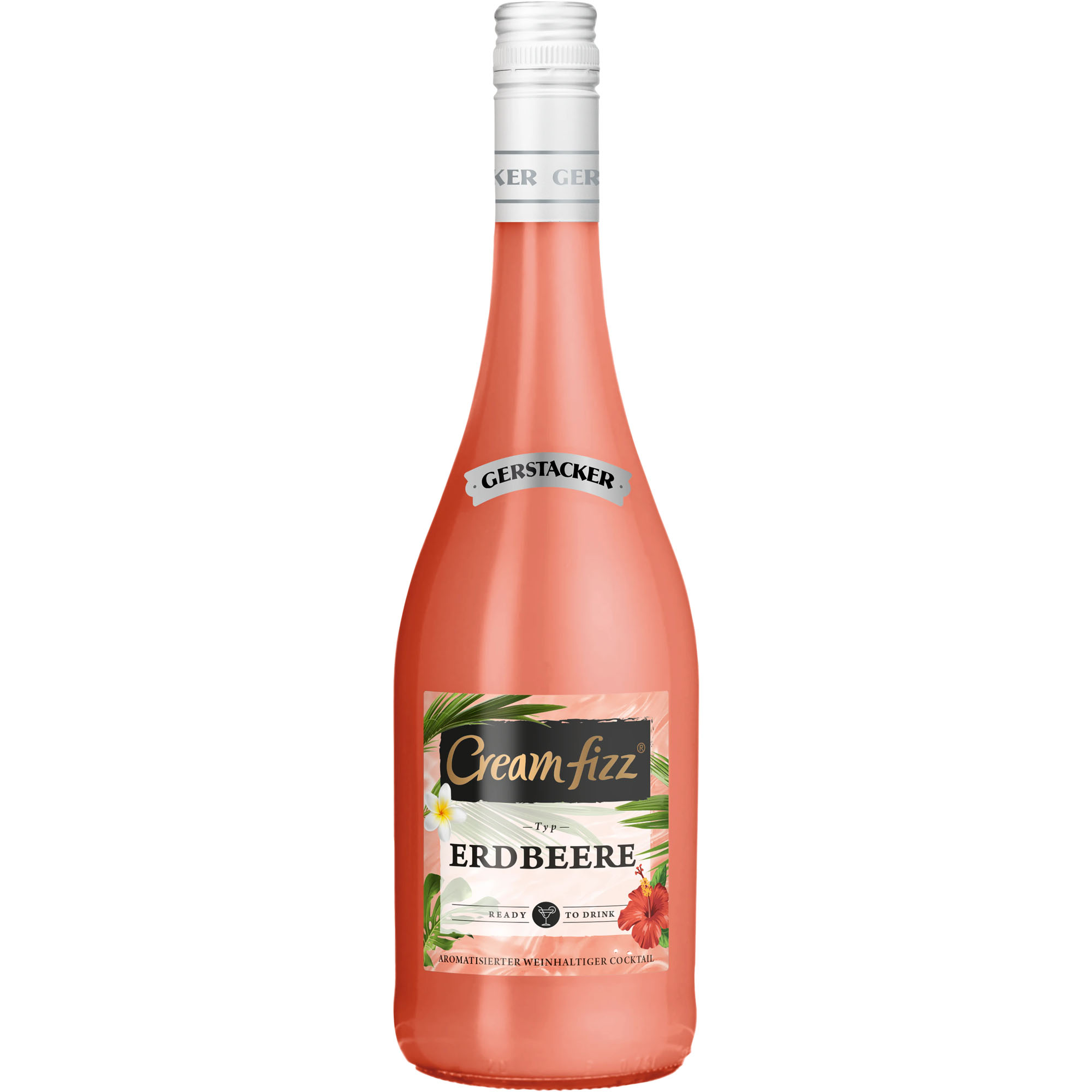 GERSTACKER Cream Fizz Erdbeere Weincocktail 5,0% vol. 0,75l