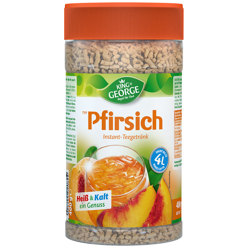 KING GEORGE - Instantgetränk Typ Pfirsich 400g