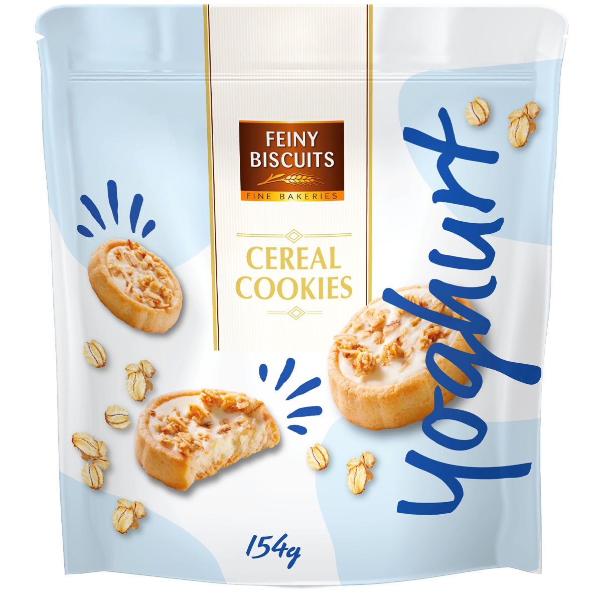 FEINY BISCUITS Cereal Cookies Joghurt 154g (MHD 01-07-2026)