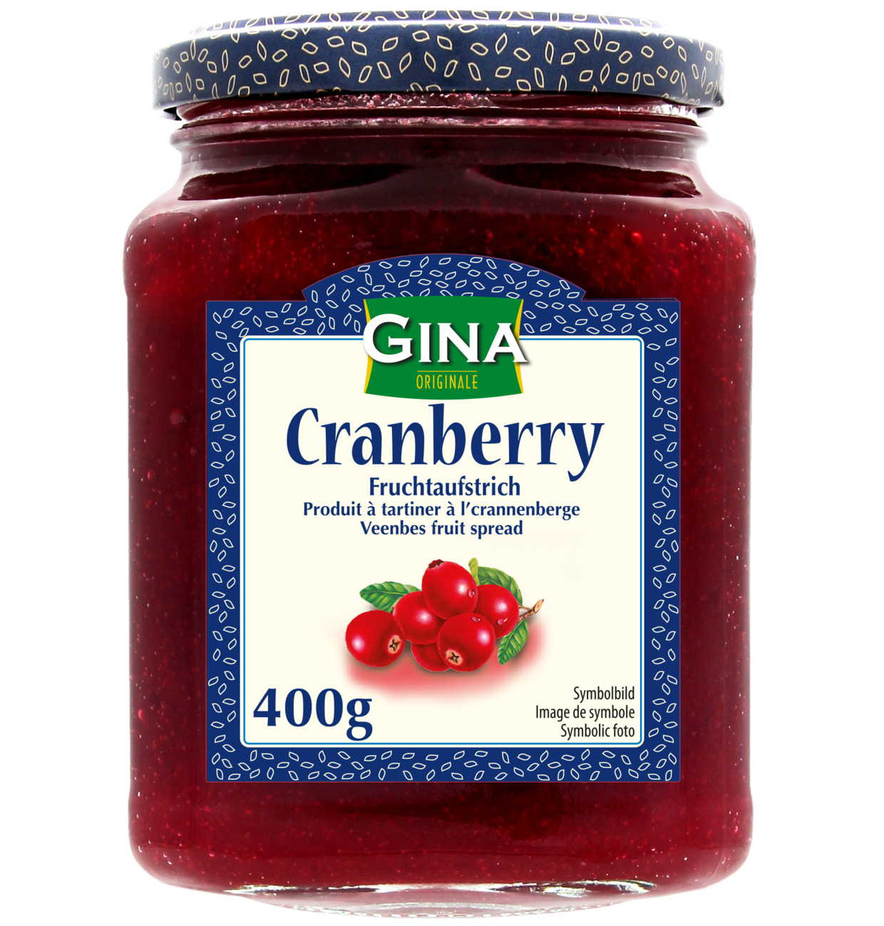 GINA Cranberry Fruchtaufstrich 400g