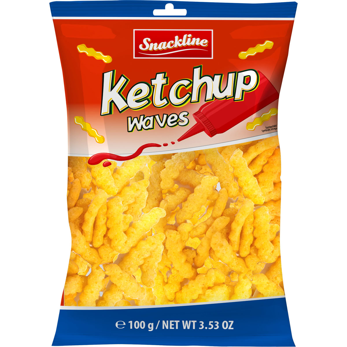 SNACKLINE Ketchup Waves 100g