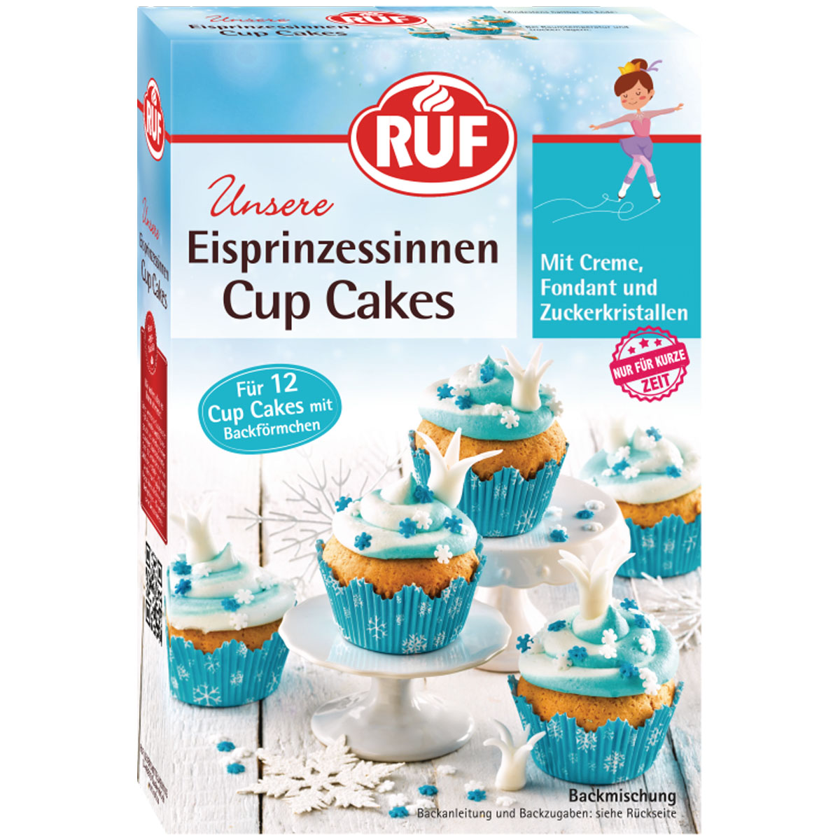 RUF Eisprinzessinnen Cup Cakes Backmischung 391g (MHD 30.09.2024)