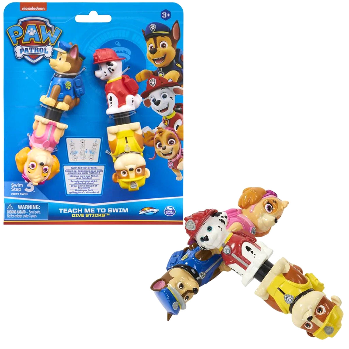 SWIM WAYS Paw Patrol Tauchstäbe Tauchsticks 2er-Pack